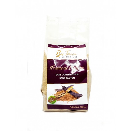 Farine de Caroube, Substitut de Cacao, 300g - Bio Terroir Farine de Caroube, Substitut de Cacao, 300g - Bio Terroir