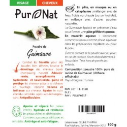Guimauve en Poudre, Paquet 100g - PurNat