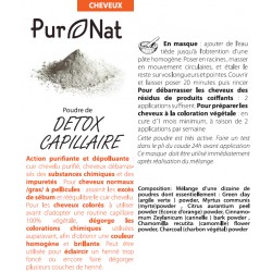 Masque Detox Capillaire en Poudre, Paquet 100g - PurNat