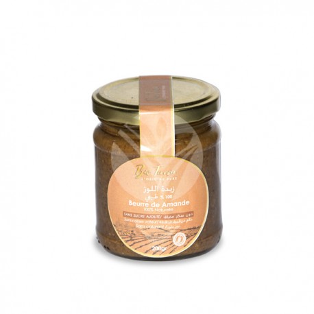 Beurre d'Amandes Sans Sucre Ajouté, 200g - Bio Terroir Beurre d'Amandes Sans Sucre Ajouté, 200g - Bio Terroir