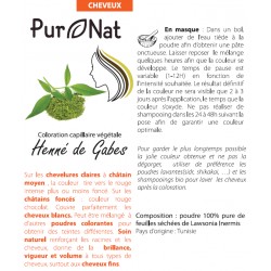 Henné de Gabes, 150g - PurNat