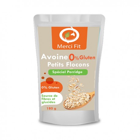 Avoine petits Flocons Sans Gluten, 180g - Merci Fit Avoine petits Flocons Sans Gluten, 180g - Merci Fit
