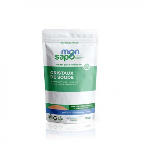 Cristaux de Soude, 500g - MonSapo Cristaux de Soude, 500g - MonSapo