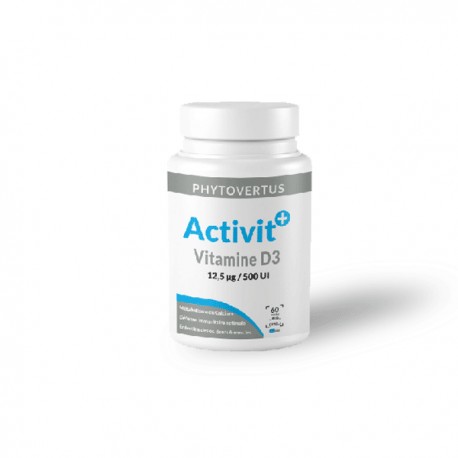Vitamine D3, Boite de 60 gélules - Phytovertus Vitamine D3, Boite de 60 gélules - Phytovertus