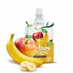 Gourde Compote Pomme Banane Sans Sucres Ajoutés, 90G – Fruteez