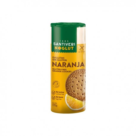 Biscuits sans gluten  Orange 195G Santiveri