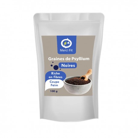 Psyllium noir en poudre 100g Bio Psyllium noir en poudre 100g Bio