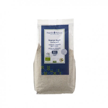 Farine Bi-céréales BIO 500g - Napolis Farine Bi-céréales BIO 500g - Napolis