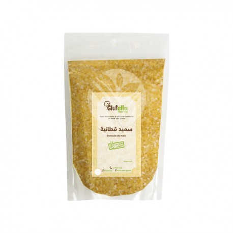 Semoule de Maïs Sans Gluletn, Paquet de 500g - Glutella Semoule de Maïs Sans Gluletn, Paquet de 500g - Glutella