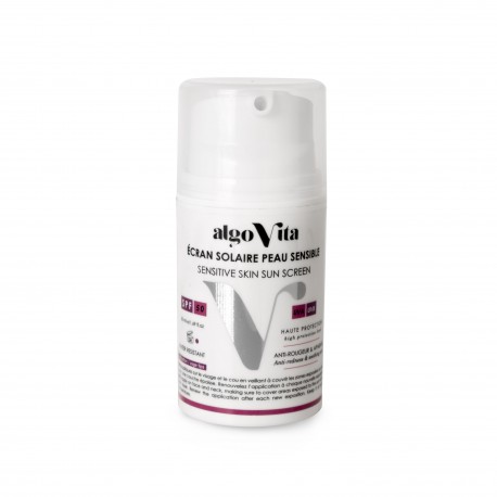 Écran Solaire  Peaux Sensibles Invisible à SPF 50, Flacon 50ml - AlgoVita