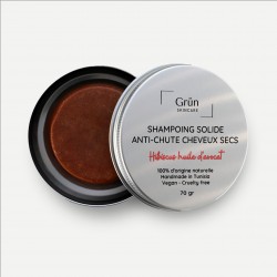 Shampoing Solide Antichute pour Cheveux Secs, Poudre d'Hibiscus & Huile d'avocat, 70G - Grün