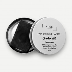 Pain d'Argile Karité & Charbon Actif, 60G - Grün