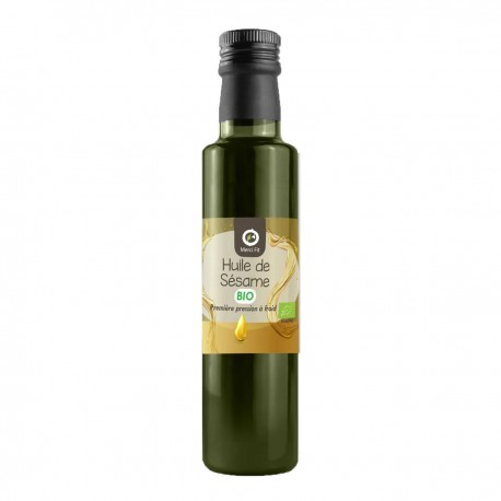 Huile de sésame BIO pression a froid -220ml Merci Fit Huile de sésame BIO pression a froid -220ml Merci Fit