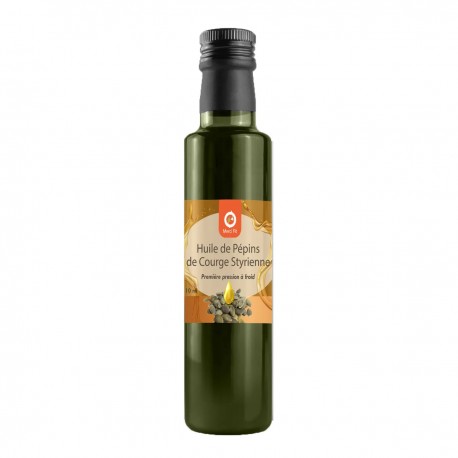 Huile de courge BIO pression a froid -220ml Merci Fit Huile de courge BIO pression a froid -220ml Merci Fit