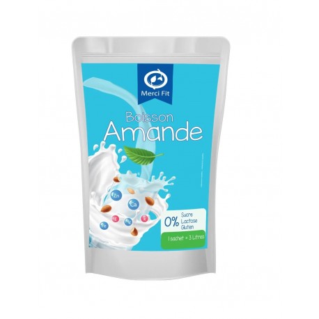 Lait d'Amande en Poudre Sans Lactose, 120g - Merci Fit Lait d'Amande en Poudre Sans Lactose, 120g - Merci Fit
